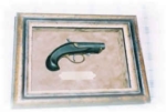 To Framing the smallest little framed item like this neat little Antique Pistol!  